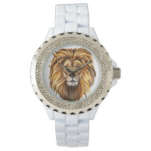 Illustratie van Lion Face Horloge