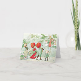 Illustratie van Little Lassie door Elsa Beskow Notitiekaartje