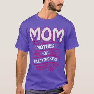 Illustratie van mama voor Moederdag retro T-shirt