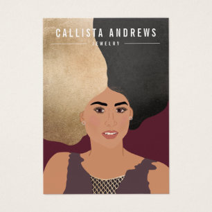 Illustratie van meisjesMode Veroorning Display Kaa Visitekaartje