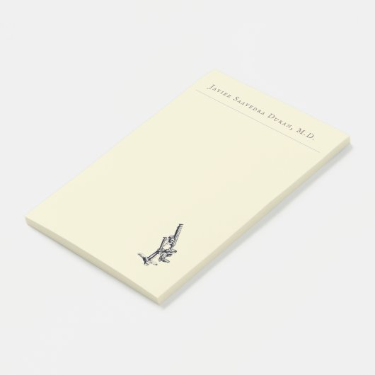 illustratie van microscoop Personaliz-laptop Post-it® Notes (Schuin)