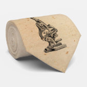 illustratie van microscoop Retro Steampunk Stropdas (Opgerold)