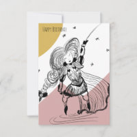 Illustratie van middeleeuwse omheinde meisjesdoodl