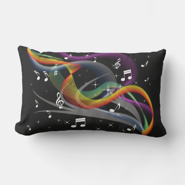 Illustratie van muziek werpt kussens (Voorkant)