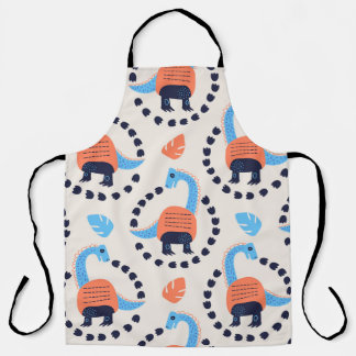  illustratie van naadloos patroon met een di schort