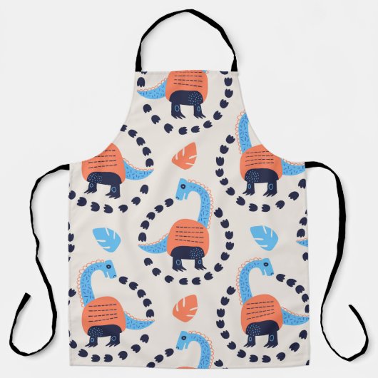  illustratie van naadloos patroon met een di schort (Voorkant)