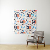  illustratie van naadloos patroon met een di wandkleed (In Situ (horizontaal))