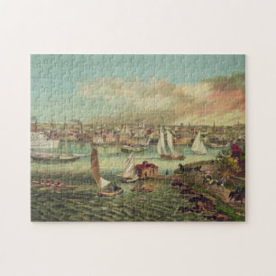  illustratie van Newport RI (1876) Legpuzzel