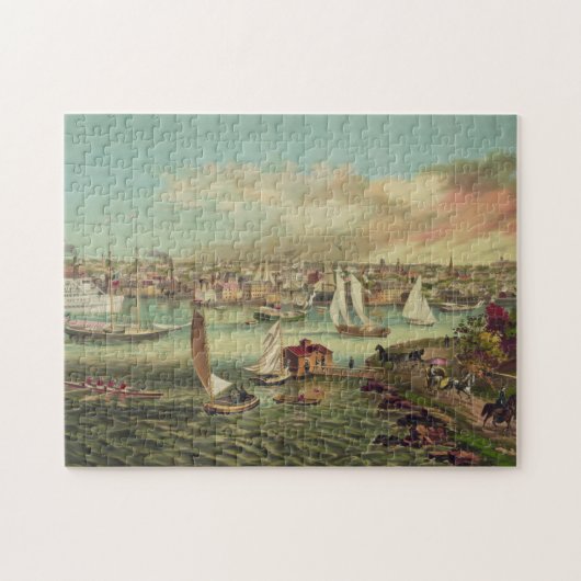  illustratie van Newport RI (1876) Legpuzzel (Horizontaal)