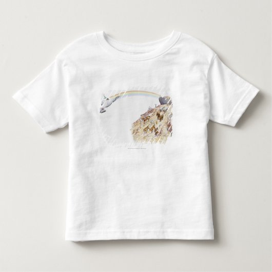 Illustratie van Noah's ark met dieren die vertrekk Kinder Shirts (Voorkant)