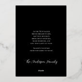 Illustratie van Notenkraker Christmas Black Folie Feestdagenkaart (Achterkant)