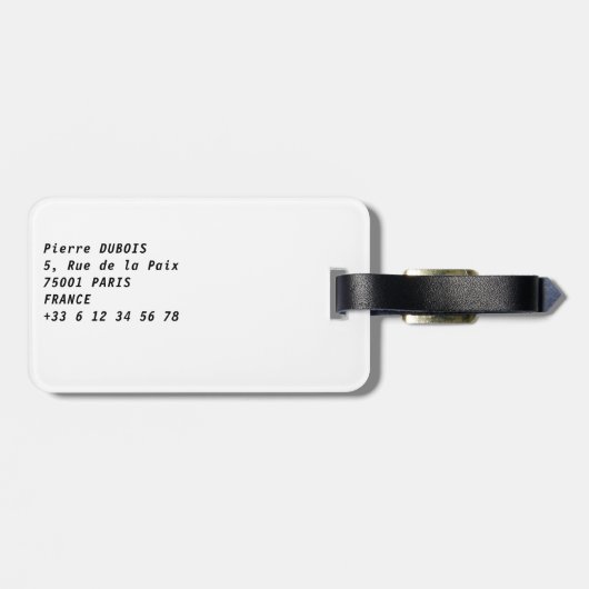 Illustratie van Notre Dame de Paris Bagagelabel (Achterkant horizontaal)