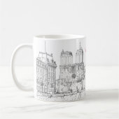 Illustratie van Notre Dame de Paris Koffiemok (Links)