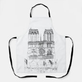 Illustratie van Notre Dame de Paris Schort (Voorkant)