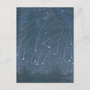 illustratie van "November Meteors" Briefkaart