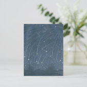 illustratie van "November Meteors" Briefkaart (Staand voorkant)