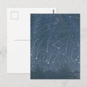 illustratie van "November Meteors" Briefkaart (Voorkant / Achterkant)