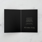 Illustratie van Nutcracker Kerstmis Zwart Feestdagen Kaart (Binnen)