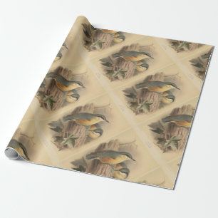 illustratie van Nuthatch Cadeaupapier