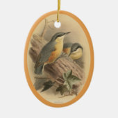  illustratie van Nuthatch Ceramic Tree Deco Keramisch Ornament (Voorkant)
