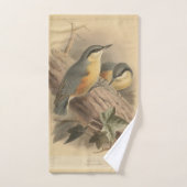  illustratie van Nuthatch Handdoek (Handdoek)