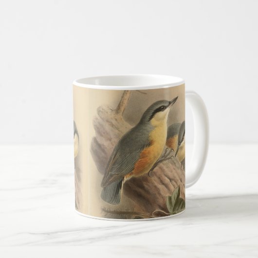 illustratie van Nuthatch Koffiemok (Voorkant rechts)