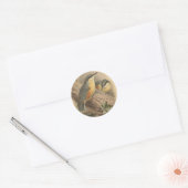 illustratie van Nuthatch Ronde Sticker (Envelop)