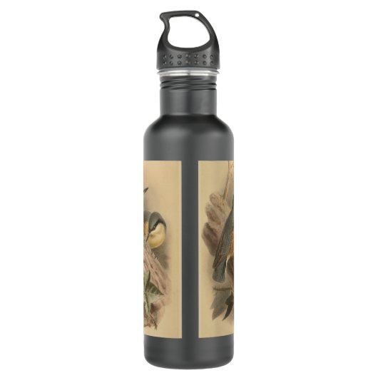 illustratie van Nuthatch Waterfles (Achterkant)