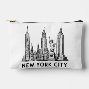 Illustratie van NYC-sylhouet met Statue of Liberty Etui