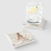 Illustratie van  octopus 🐙 stenen onderzetter (Zijkant)