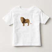 Illustratie van oerwoud Lion Animal Kinder Shirts (Voorkant)