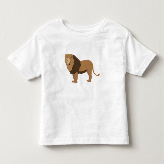 Illustratie van oerwoud Lion Animal Kinder Shirts (Voorkant)