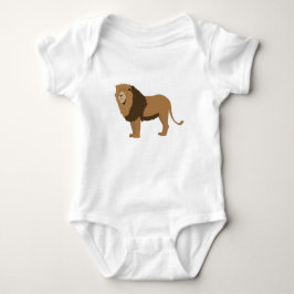 Illustratie van oerwoud Lion Animal Romper