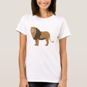 Illustratie van oerwoud Lion Animal T-shirt