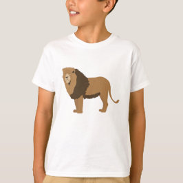 Illustratie van oerwoud Lion Animal T-shirt
