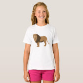 Illustratie van oerwoud Lion Animal T-shirt (Voorkant volledig)