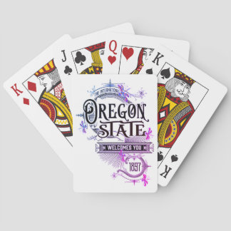 illustratie van Oregon-speelkaarten Pokerkaarten