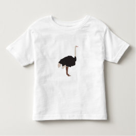 Illustratie van Ostrich Bird Kinder Shirts