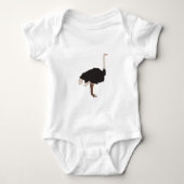 Illustratie van Ostrich Bird Romper (Voorkant)