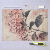 Illustratie van Oude Hortensia op Perkamentpapier Tissuepapier (Craft)