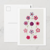 Illustratie van oude Phlox Briefkaart (Voorkant / Achterkant)