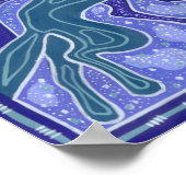 Illustratie van paardenrennen van Mannen Poster (Hoek)