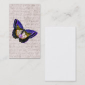 illustratie van Paarse en goudvlinder Visitekaartje (Voorkant / Achterkant)