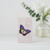  illustratie van Paarse en goudvlinder Visitekaartje (Staand voorkant)