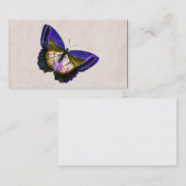  illustratie van Paarse en goudvlinder Visitekaartje (Voorkant / Achterkant)