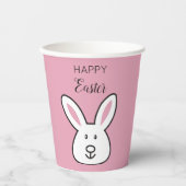 Illustratie van paaspaasmakerij met roze roosters papieren bekers (Voorkant)