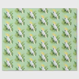 Illustratie van parkiet kaketoe cadeaupapier