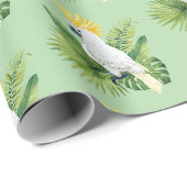 Illustratie van parkiet kaketoe cadeaupapier (Rol Hoek)