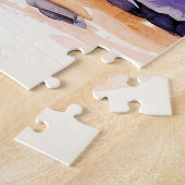 Illustratie van pas geplukte asterbloem legpuzzel (Zijkant)