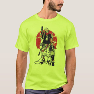 Illustratie van persoon met skateboard t-shirt